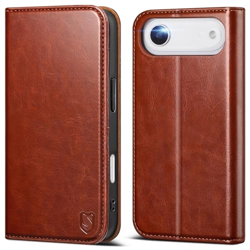 Scutumate Compatible with iPhone Air Case Wallet with Card Holder [4 Card Slots] Kickstand [RFID Blocking] PU Leather Phone Case Flip Folio Protective Cover TPU Shockproof,for Apple 17 Air,Brown by Scutumate - Used condition - US$13.74