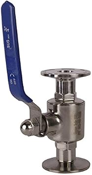 Ball Valve | 3/4 inch w/Tri Clamp 1.5 in. - Stainless Steel SS304 / PTFE - Glacier Tanks - 3 Pack