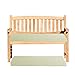 Cojín para Banco de Jardín Asiento para Interior y Exterior 110x50x5cm Colchonetas para Bancos Base BK Cojines para Bancos Silla Muebles Patio Balcón Terraza Exterior Banco de Madera