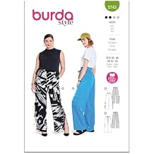 Burda X05743BURDA Misses Trousers Sewing Pattern Packet, Design Code B5743, Sizes 10-20 36-46