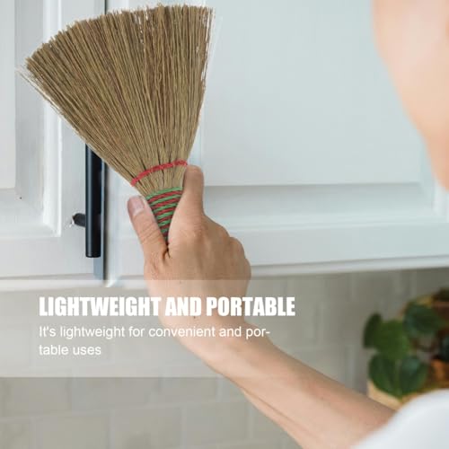 MAGICLULU Besen Aus Miscanthusgeflecht Bettreinigungsbürste Haushaltsreinigungsbürste Mit Weichen Borsten Möbelbürste Bonsai-pinsel Mais Schneebesen Besen Ginstermais Naturbesen Gras