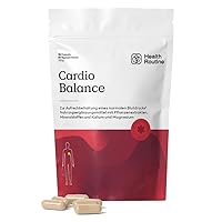 Health Routine Cardio Balance – Kalium & Magnesium Citrat – Vegane Nahrungsergänzung mit Schwarzem Knoblauch & Hibiskusblütenextrakt – unterstützt Herz, Kreislauf & normalen Blutdruck – 150 Kapseln