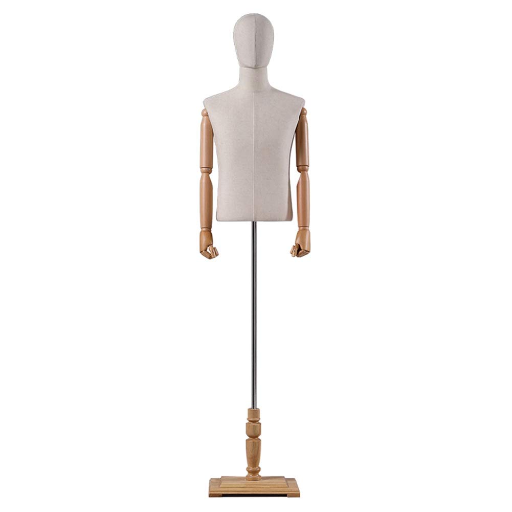 Schaufensterpuppe Torso Weiblich, Halbkörper Mit Armen – Mattes Schwarz Fürs Retail