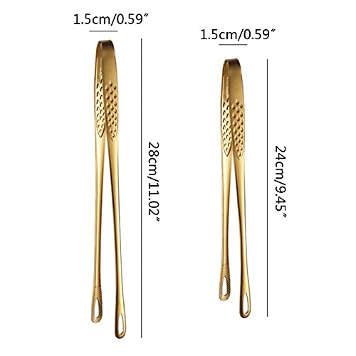 Pinza da Cucina Pinza per Alimenti in Acciaio Inossidabile Cucina Multifunzione Barbecue Insalata Pane tostato Pinza da Cucina Pinza da Portata (9 Pollici)