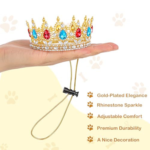 Abbylike Halloween Dog Princess Crown Queen Costume for Pet Cat, M by Abbylike - Used condition - Image 3