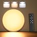 Plafonnier LED Rond Dimmable 24W 2520LM - Luminaire Plafonniers avec Télécommande 3000K-6500K Éclairage de Plafond Lampe Plafond Ø30 cm pour Intérieur Chambre Cuisine Salon Balcon