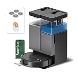 iRobot Roomba Plus 415 Combo Robot + AutoWash   20KPa   Base Multifonction   Lavage des lingettes   séchage des lingettes à l'air Chaud   LiDAR Clearview   75 Jours d'autovidage   Noir