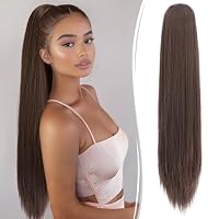Extension Cheveux Queue De Cheval 70 Cm Grise - Postiche Synthétique Lisse - Réf. 7 En 51