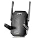 PLERY Repetidor WiFi 6 AX1500, Amplificador Señal WiFi Doble Banda 5GHz y 2.4GHz, Repetidor WiFi Largo Alcance con Puerto Gigabit, MU-MIMO, Botón WPS, Amplificador WiFi Compatible con Cualquier Router