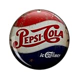 Broche ronde PEPSI Vintage Classic Pepsi-Cola 58 mm - Epinglette Accessoire Vetement Sac Trousse