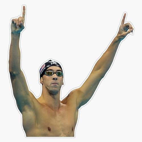 Michael Phelps Bumper Sticker Vinyl Decal 5"
