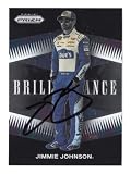 AUTOGRAPHED Jimmie Johnson 2022 Panini Prizm Racing BRILLIANCE Signed NASCAR Collectible Insert Trading Card with COA