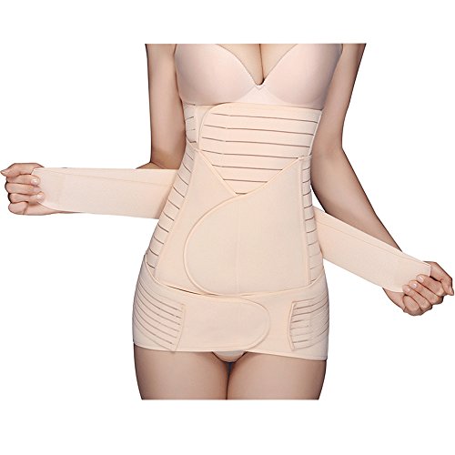 EXLURA 3 in 1 Postpartum Support - Recovery Belly/Waist/Pelvis Belt Shapewear Waist Belts Nude