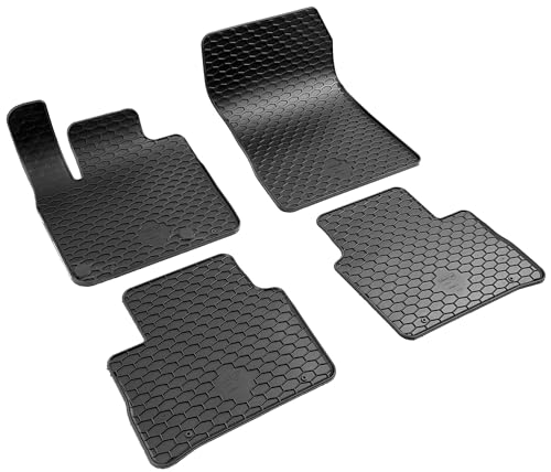 Preisvergleich Produktbild Walser DirtGuard Gummi Fussmatten Auto kompatibel mit Nissan Qashqai III 04 / 2021-Heute, 100% passgenaue Auto Fußmatten, robuste Universal Fußmatte Auto, Gummimatten Auto