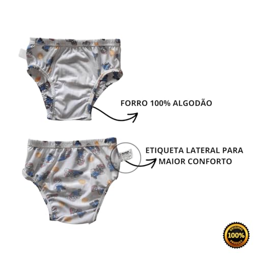 Cuecas infantil barata de qualidade para o dia a dia Kit10 Cuecas M