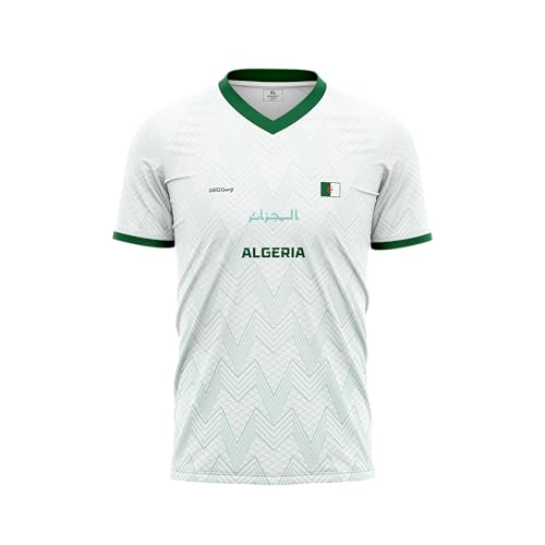 GenZGenji Algeria Football/Soccer Jersey | Supporters Edition 2026 (White) Large