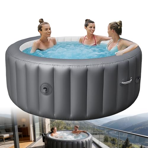 vasca idromassaggio gonfiabile, spa gonfiabile per esterni, Temp. max. 40°C/104°F, Airflow 130 ugelli, 2-3 persone, spa gonfiabile con bolle, Per patio, giardino e aree esterne 2-3people-220V