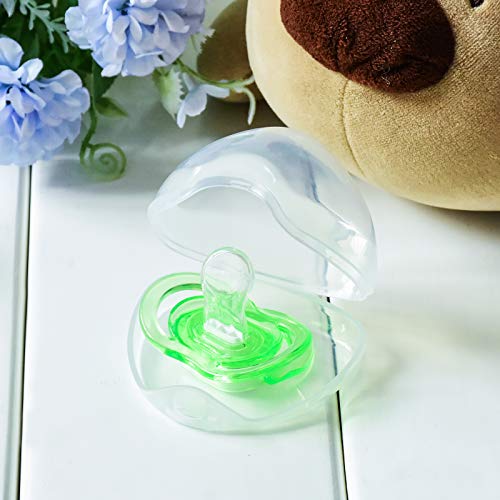 Xthuge Pacifier Box,Pacifier Case,Pacifier Holder Case,Pacifier Clip,Pacifier Container For Travel,Bpa Free,Pacifier Accessories 2 Pack Transparent #TOP3