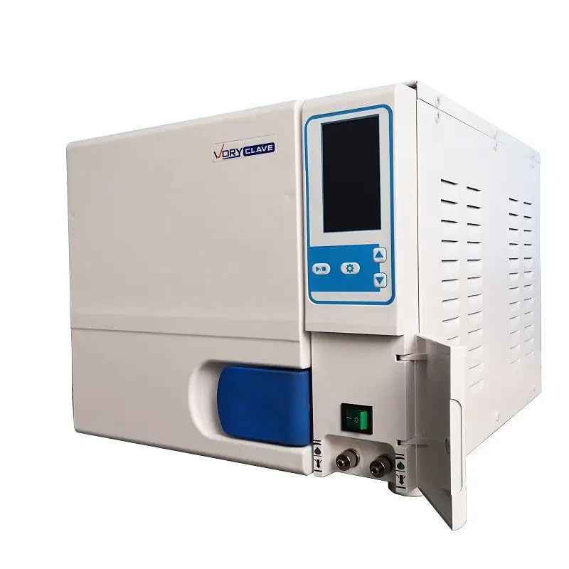 18L Autoclave Vacuum Pressure Steam with Data Printer Dry Autoclave Stainless Steel 3 Trays