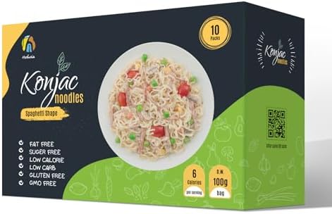 Hethstia Konjac Noodles, 10 Packs Shirataki Spaghetti – Low Carb, Vegan