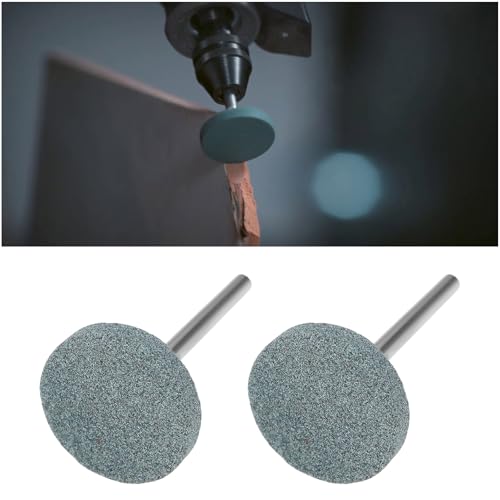 Briny River 10 Stück 20 mm Siliziumkarbid-Schleifsteinscheiben, 1/8-Zoll-Schaft, kompatibel mit Dre-Mel