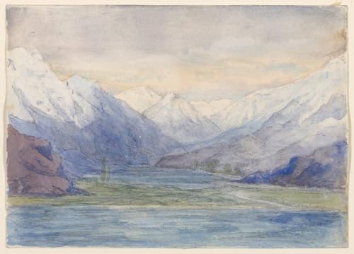 Paysage de montagne John Ruskin, une affiche d'art contemporain