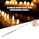 MAGT Kerzenlöscher, Edelstahl Kerzenauslöscher Glockenförmige Docht Löscher Kerzenabdeckung Kerzenwerkzeug Edelstahl Candle Extinguisher(Rose Gold)