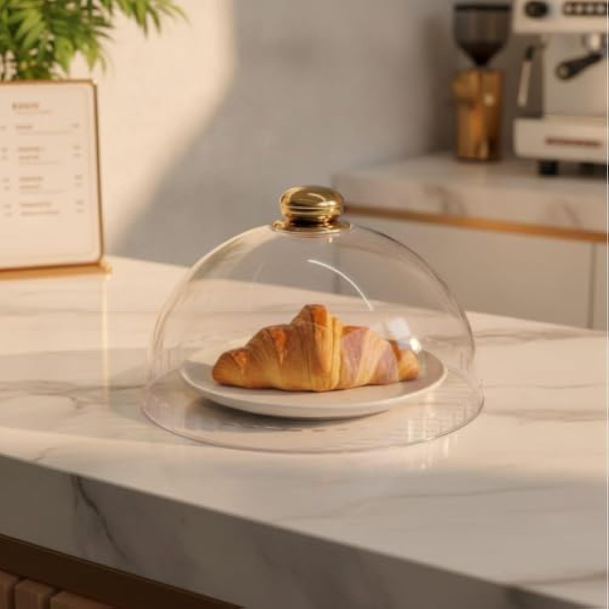 Elegant Transparent ABS Dome Cover for Food Protection