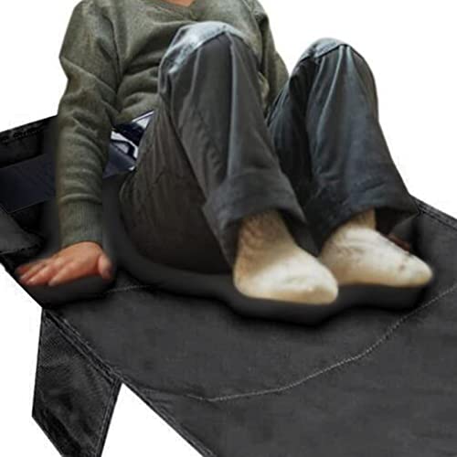 Repose-pieds d'avion pour enfants noir de voyage