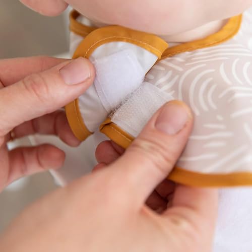 Bumkins Bibs for Girl or Boy, SuperBib Baby and Toddler for 6-24 Months, Essential Must Have for Eating, Feeding, Baby Led Weaning Supplies, Mess Saving Catch Food, Waterproof Fabric 3-pk Desert Boho by Bumkins - Image 6
