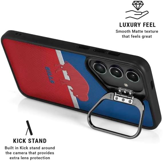 Skinit Kickstand Phone Case Compatible with Galaxy S24 Ultra - Officially Licensed NFL Buffalo Bills Vintage Design