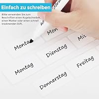 KTRIO Etiketten Selbstklebend, Wasserdicht, Rückstandslos, 1000 Stück, Weiß – Ansicht 4