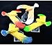 4 Pcs Cute Balancing Bird With Clear Triangle Stand (Blue,Red,Green and Silver 