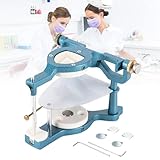 NGARY Verstellbarer Zahnmedizinischer Magnetischer Artikulator, Artikulator-Laborinstrumente, Verstellbare Ausrüstung Mit Schraubendreher, Großer Typ-C-Artikulator, Für Prothesengipsmodelle