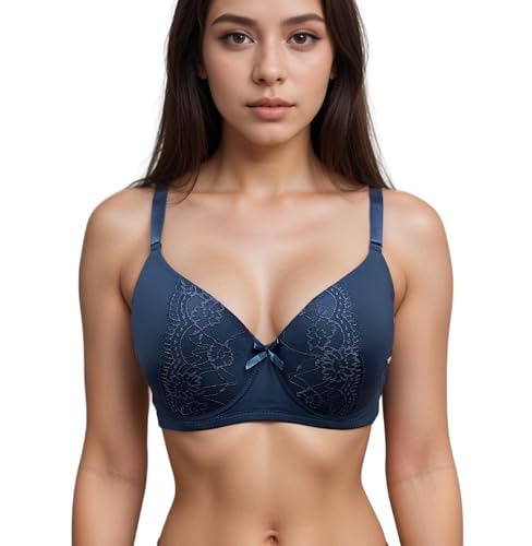 Image of Viola's Secret 6 Pack of Color Print T-Shirt Bras B Cup C Cup and D Cup