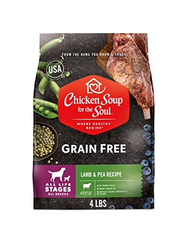 Chicken Soup For The Soul Pet Food Grain Free Lamb & Pea - Dry Dog Food 4Lb - Soy, Corn & Wheat Free, No Artificial Flavors Or Preservatives #TOP27