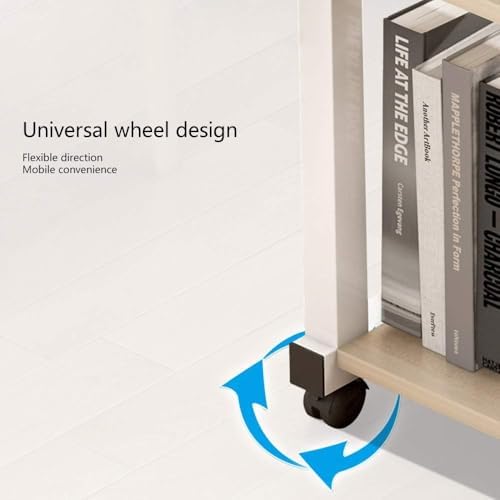 Overbed Tables wirh Wheels Simple Bedroom Bed Height Adjustable Mobile Bedside Desk for Bedroom Office