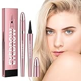 Microblading Eyebrow Pencil - 4 Tip Microblade Pen - Waterproof, Smudge-proof & Long Lasting Eyebrow Makeup - Black