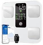 GE Bascula Grasa Corporal y Muscular, 14 Medidas Corporales 180kg White