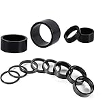 CORUSCANT Bike Headset Spacer Aluminum Alloy Stem Spacers Fork Washer 8Pcs/Set 4 x 5mm/ 4 x 10mm (Bl