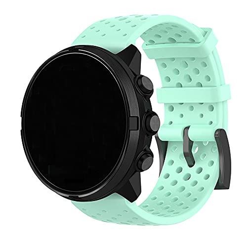 Compatible with Suunto 7/ 9/ 9 Baro/ D5/ Spartan Sport/Spartan Sport Wrist HR �o���h �A�V���R�[�����v�o���h�̌����AS/L �T�C�Y (Large, �~���g�O���[��)