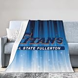 Cal State Fullerton Titans Ultra-Soft Micro Fleece Blanket Soft Comfortable Flannel Blanket