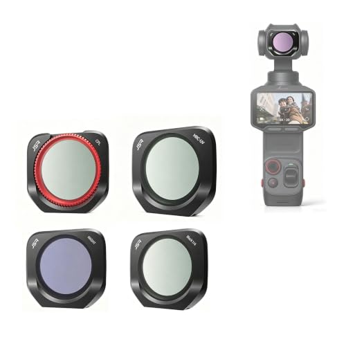 Toileum (4PCS) UV& CPL& �u���b�N�~�X�g 1/4 &���Q�t�B���^�[�Z�b�g for Insta360 Luna Pro�J�����ɑΉ� | ���w�R�[�e�B���O�t�� �h���h�� �����ߗ����w�K���X �J�����}�O�l�e�B�b�N�t�B���^�[�Z�b�g
