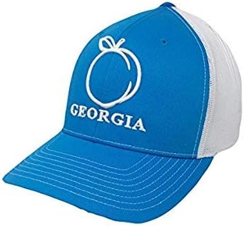 Georgia Peach Trucker Hat-Baby Blue Cap 
