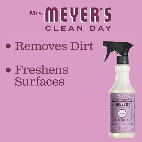 Image of MRS. MEYER'S CLEAN DAY All-Purpose Cleaner Spray, Peony, 16 fl. oz - Pack of 6