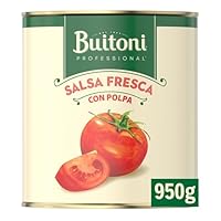 DESCRIPTIF: Découvrez la base pour sauce tomate avec oignons et basilic BUITONI. Pulpe de tomate avec morceaux à cuisiner en sauce tomate traditionnelle et toutes ses dérivées. Produite avec des tomates 100% espagnole mûries au soleil en plein champ....