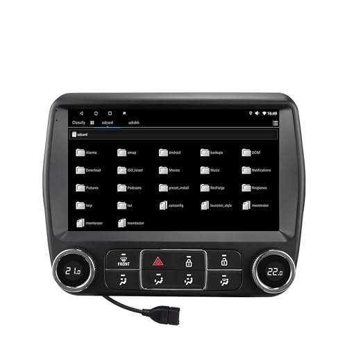 9�C���` �^�b�`�X�N���[�� Android 13 Bluetooth 2+32GB �p��Apple CarPlay Wifi AUX �J�[�X�e���I���W�I�w�b�h���j�b�g �}���`���f�B�A�p�̃i�r�Q�[�V�����p �A���h���C�h�I�[�g