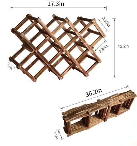 Freestanding Stackable Wine Rack Organizer for Countertop and Cabinets with Foldable Design and Scratch-Resistant Protector - Image 5