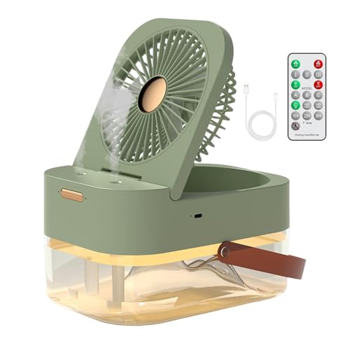 Yplkm Aire acondicionado personal, ventilador de aire acondicionado para el dormitorio,Humidificación de ventilador USB Tipo-C Carga - Necesidad de días calientes, herramienta de enfriamiento de