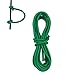 12 Feet Cir-Cut Archery D Loop Rope Bowstring Release D Nocking Durable Wire U Nok Ring Nocking Loop Buckle, 2.4mm 0.09in(Green)